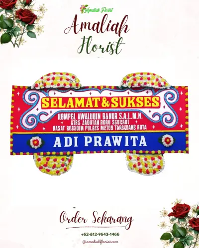 Karangan Bunga Ucapan Selamat di Sulamadaha