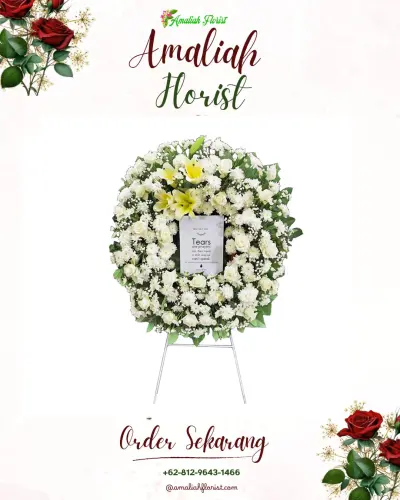 Krans Bunga Duka Cita di Sulamadaha
